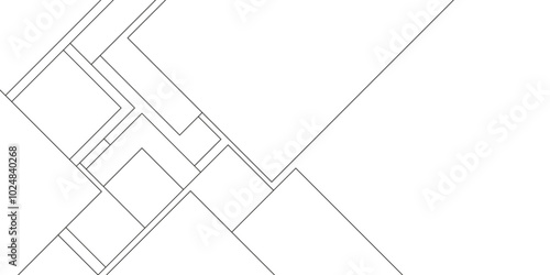 Abstract pattern of architectural civil engineering design with geometric lines, business and technology concept diamond triangle geometric line background, Design random lines black stripes.