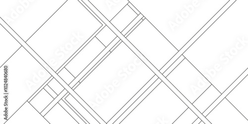 Abstract pattern of architectural civil engineering design with geometric lines, business and technology concept diamond triangle geometric line background, Design random lines black stripes.