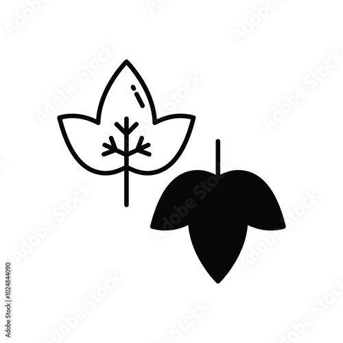 Ivy vector icons stock illustration