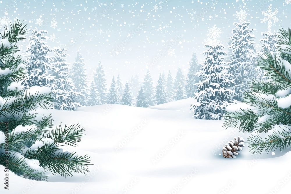 The skies of winter are white with falling snowflakes. Illustration of snowfall on a modern background. The skies of winter are white with falling snowflakes. Illustration of snowfall on a modern background.