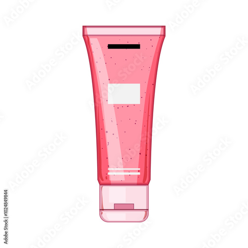 smooth exfoliating scrub cartoon. rejuvenate polish, radiance buff, renew clarity smooth exfoliating scrub sign. isolated symbol vector illustration