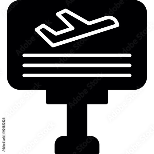 Airport Display Screen Icon