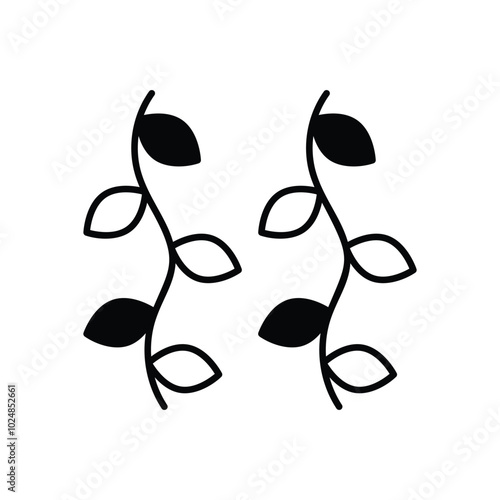 Vine vector icons stock illustration