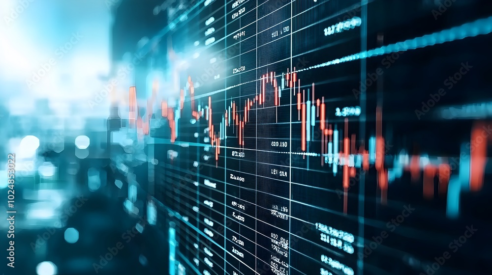 Dynamic Mesh Line Business Chart Illustrating Fluctuating Trends and Volatility in the Financial Market Dynamic Mesh Line Business Chart Illustrating Fluctuating Trends and Volatility in the Financial Market