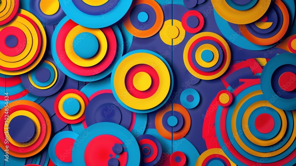 A colorful abstract background with overlapping circles. A colorful abstract background with overlapping circles.