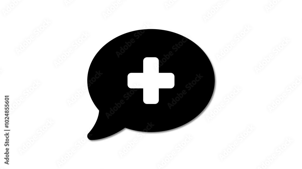 Health talk icon. Talk about medicine glyph icon. Health talk icon. Talk about medicine glyph icon.