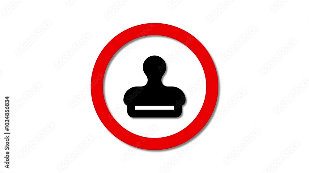 Putty spattle icon flat design animation. Stamp generic icon. Putty spattle icon flat design animation. Stamp generic icon.