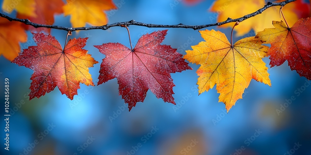 Colorful autumn leaves falling from the trees A picturesque park where the trees are decorated with bright red, orange and yellow leaves that gently fall to the ground. Colorful autumn leaves falling from the trees A picturesque park where the trees are decorated with bright red, orange and yellow leaves that gently fall to the ground.