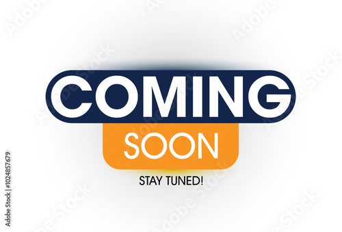 modern coming soon poster with stay tuned message