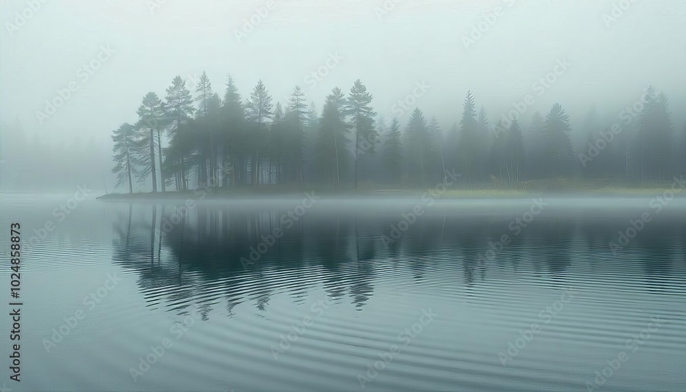 Mystical Fog Over Serene Landscapes Mystical Fog Over Serene Landscapes