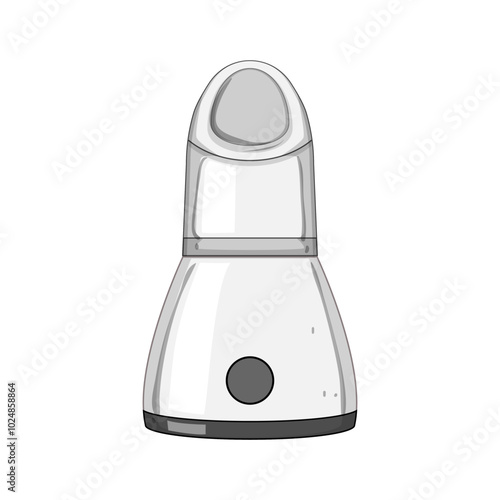therapy facial steamer cartoon. steam beauty, purify refresh, rejuvenate treatment therapy facial steamer sign. isolated symbol vector illustration