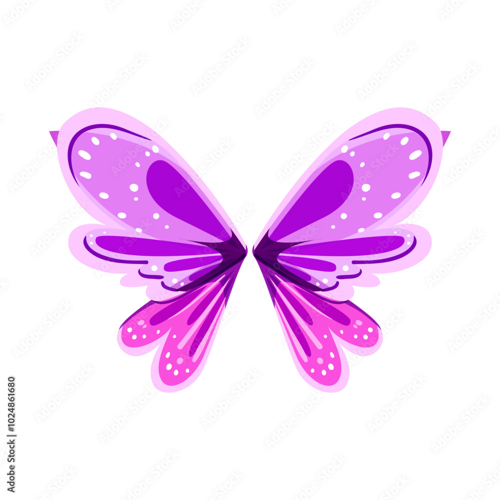 magical fairy wings cartoon. delicate fantasy, enchanted gossamer, translucent iridescent magical fairy wings sign. isolated symbol vector illustration magical fairy wings cartoon. delicate fantasy, enchanted gossamer, translucent iridescent magical fairy wings sign. isolated symbol vector illustration