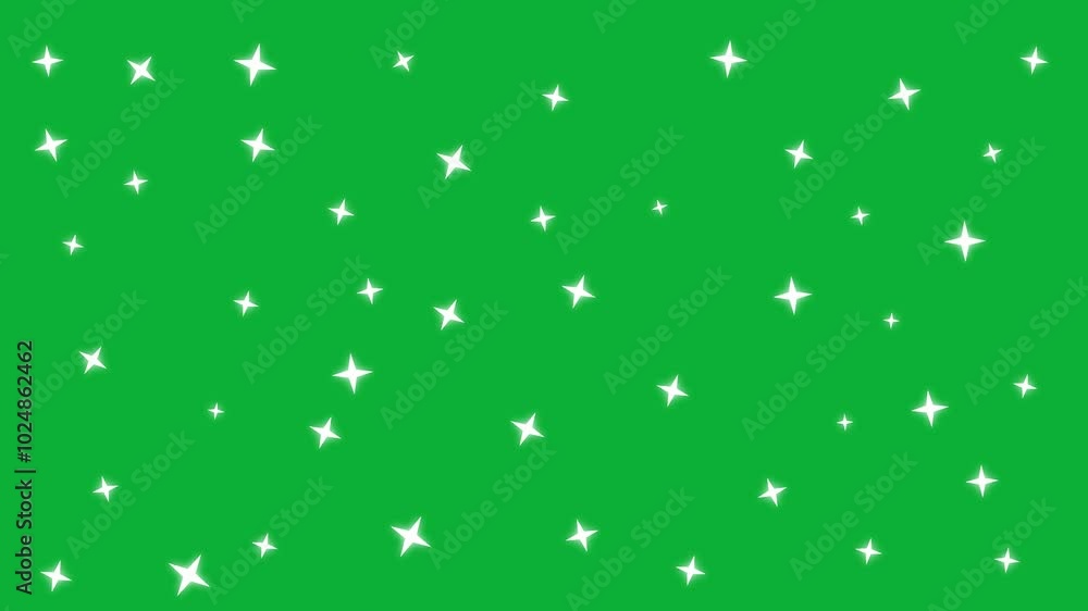 a collection of stars in large and small sizes and a greenscreen a collection of stars in large and small sizes and a greenscreen