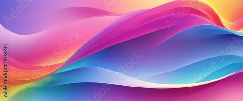 Abstract Background with rainbow Waves