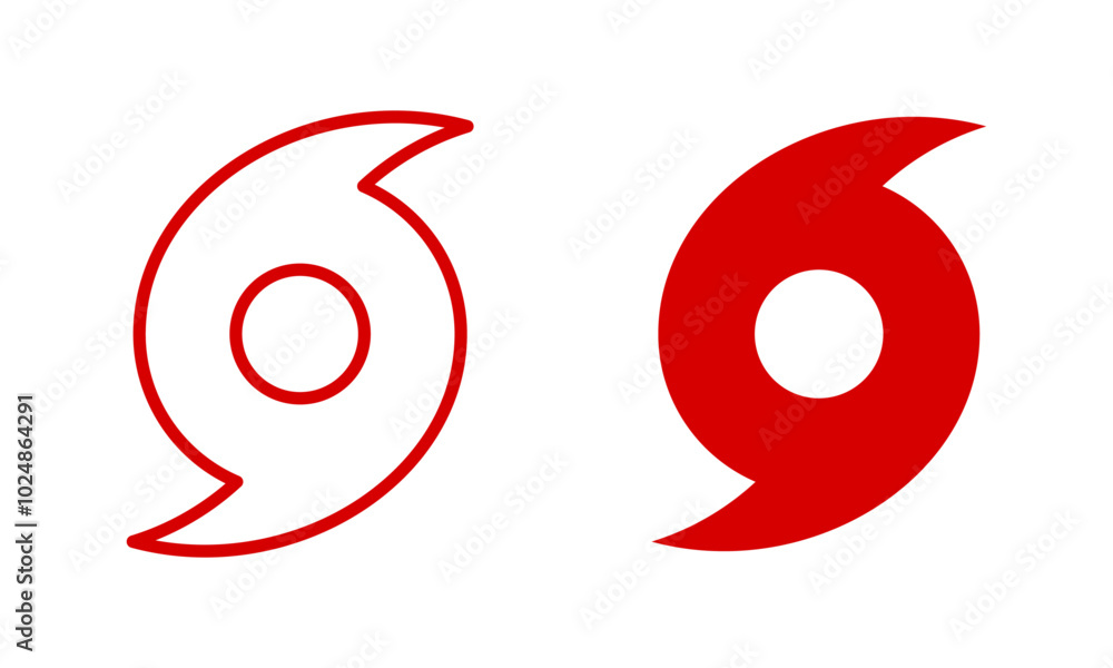 Hurricane icon set Hurricane icon set