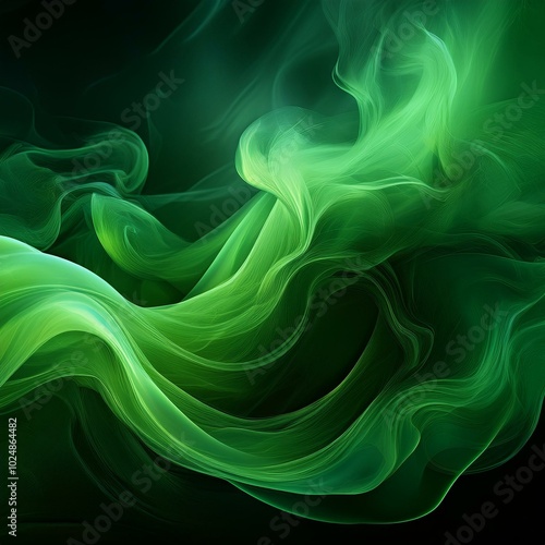 abstract green smoke background