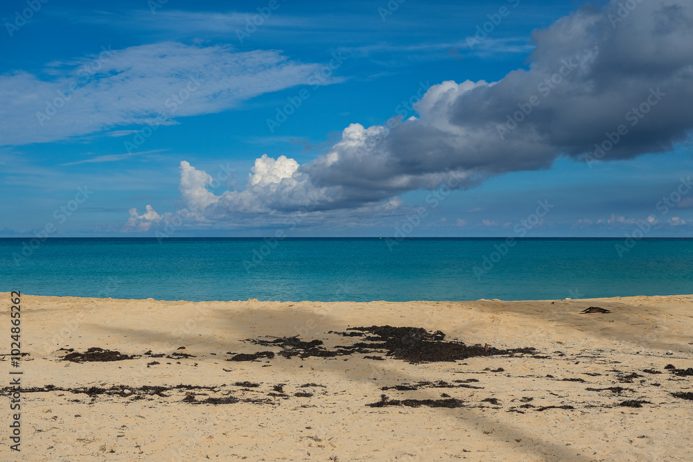 Tropical paradise Caribbean white sandy beach laguna luxury resort refuge hideaway getaway Bermuda island for deluxe dream holiday vacation picturesque landscape seascape scenery