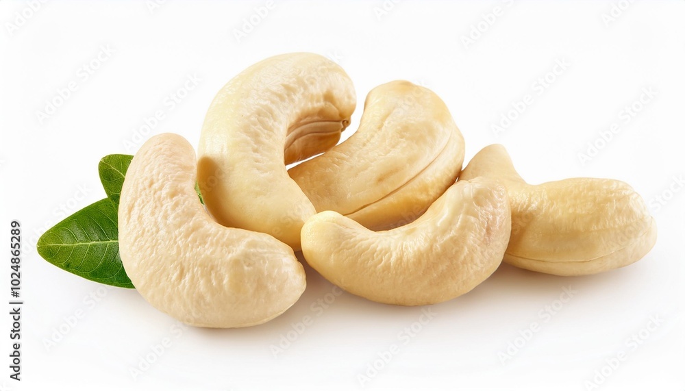 cashew nuts isolated on white background cashew nuts isolated on white background