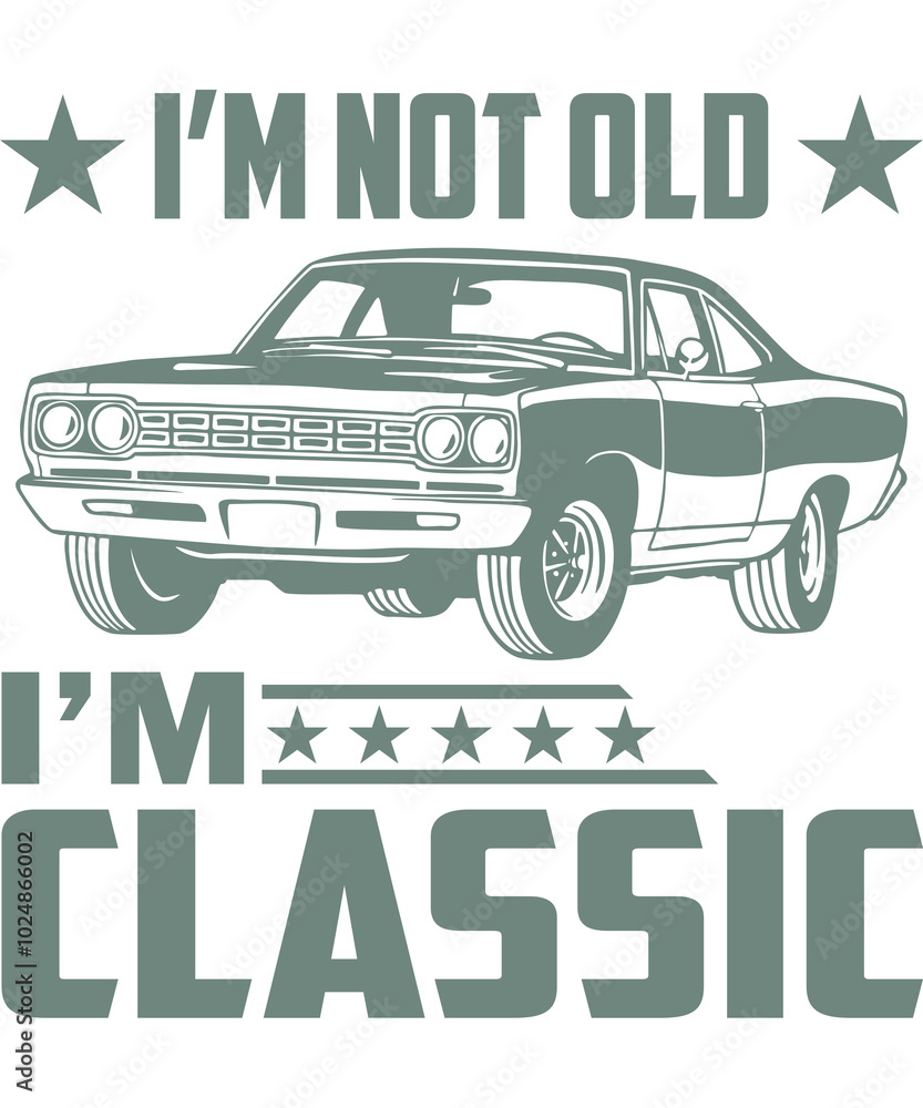 Obraz premium Retro car design