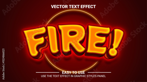 3d fire editable text effect