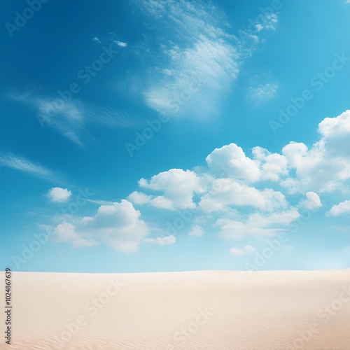 light blue sky with white clouds a backing of vanilla sky for publication poster screensaver wallpaper postcard banner cover post high quality photo