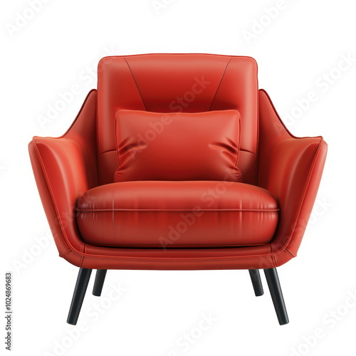 vector illustration of modern sofa chair, white background