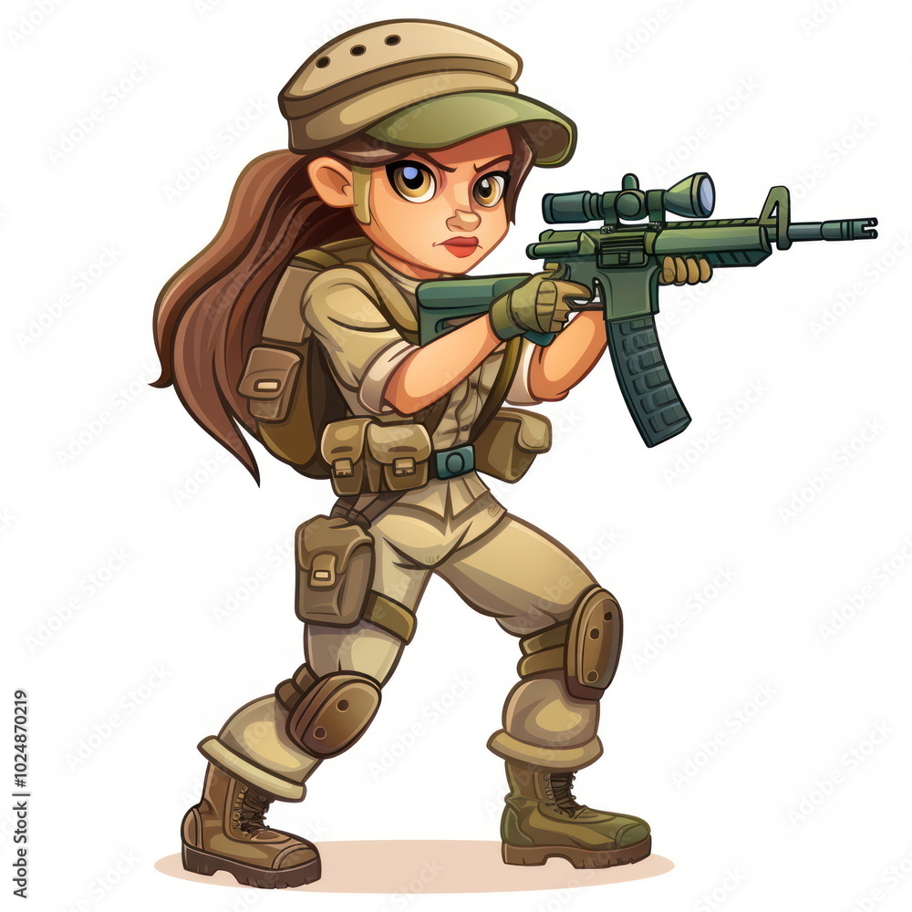 army action, cartoon soldier, white background army action, cartoon soldier, white background