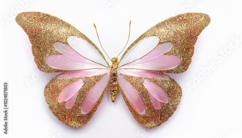 Canvas Print luxury white pink gold butterfly drawing clipart golden butterfly luxury glitter