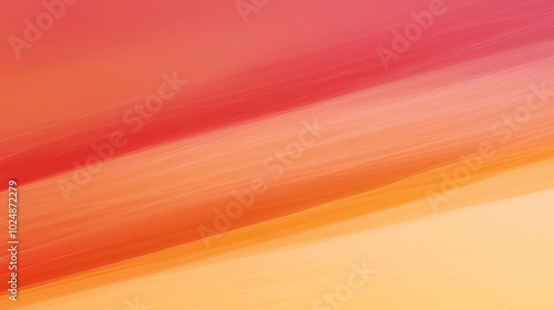 Abstract gradient background with diagonal brush strokes in warm colors ranging from red and pink to orange and yellow.