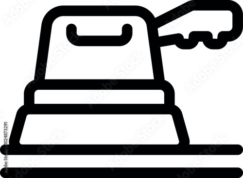 This icon of a floor polisher is perfect for a cleaning service's website or app