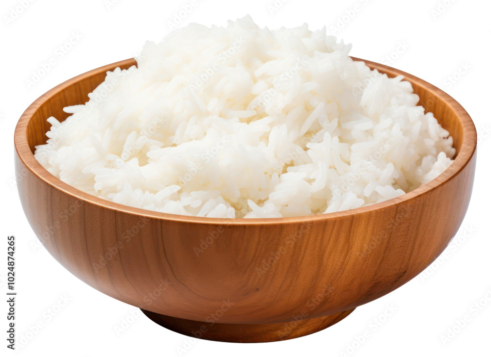 PNG Rice white food bowl.