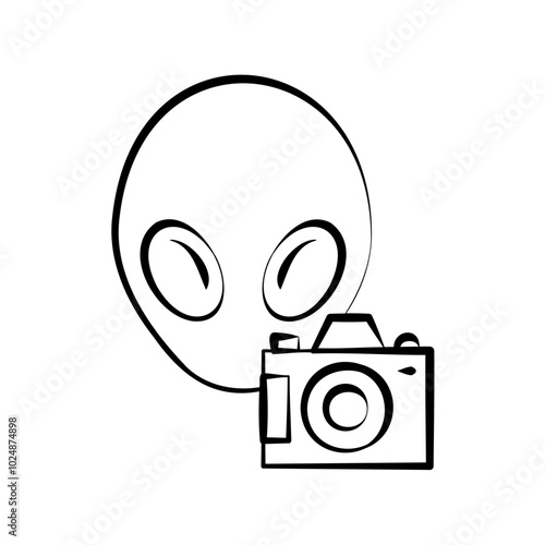 alien and camera