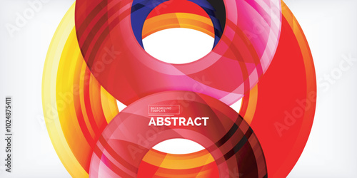 Circles, round elements, ring shapes premium background. Vector Illustration For Wallpaper, Banner, Background, Card, Book Illustration, landing page