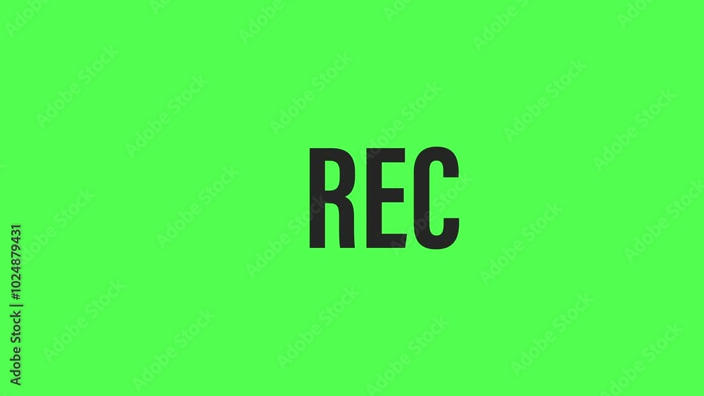 Rec recording red dot blink logo animated video design Rec recording red dot blink logo animated video design
