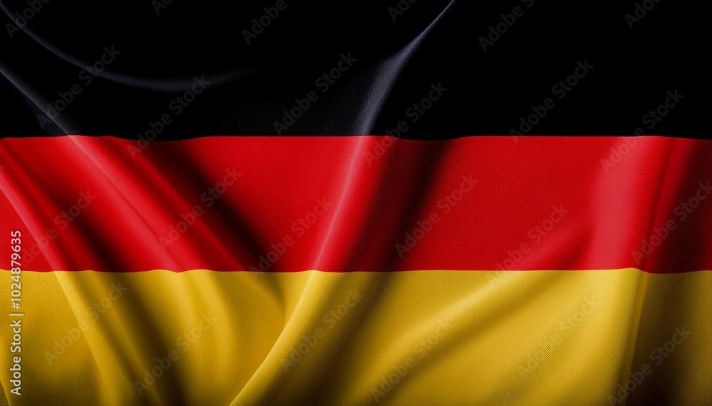 Obraz premium dynamic waving german flag