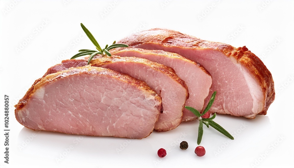 pork tenderloin on the white background pork tenderloin on the white background