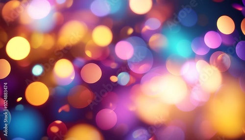 abstract colourful blurred circle bokeh loop slow motion animation