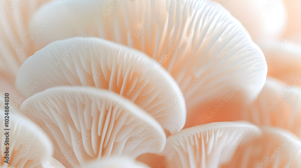Close-Up of Mushroom Gills | Detailed View of Fungal Anatomy in Nature Close-Up of Mushroom Gills | Detailed View of Fungal Anatomy in Nature