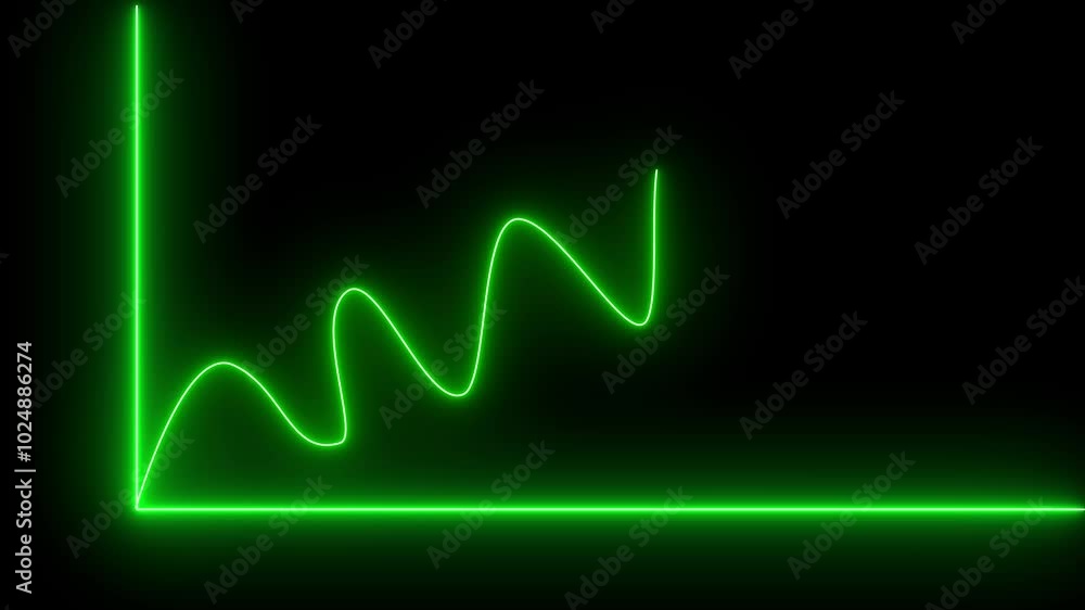 Business graph icon animation on background. Business graph icon animation on background.