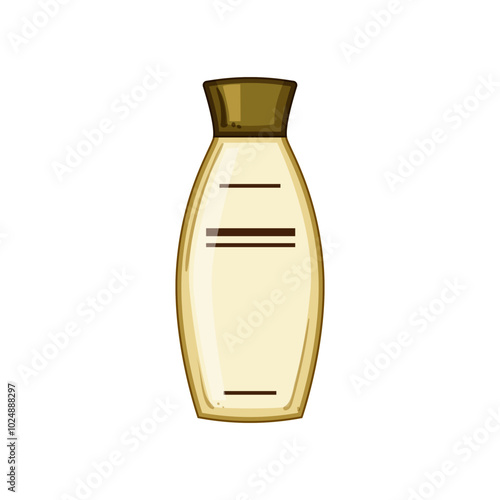 smoothing hair conditioner cartoon. nourishing hydrating, repairing strengthening, detangling frizz smoothing hair conditioner sign. isolated symbol vector illustration