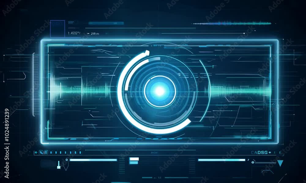 Abstract dark blue background with grid pattern, circles, and lines. Abstract dark blue background with grid pattern, circles, and lines.