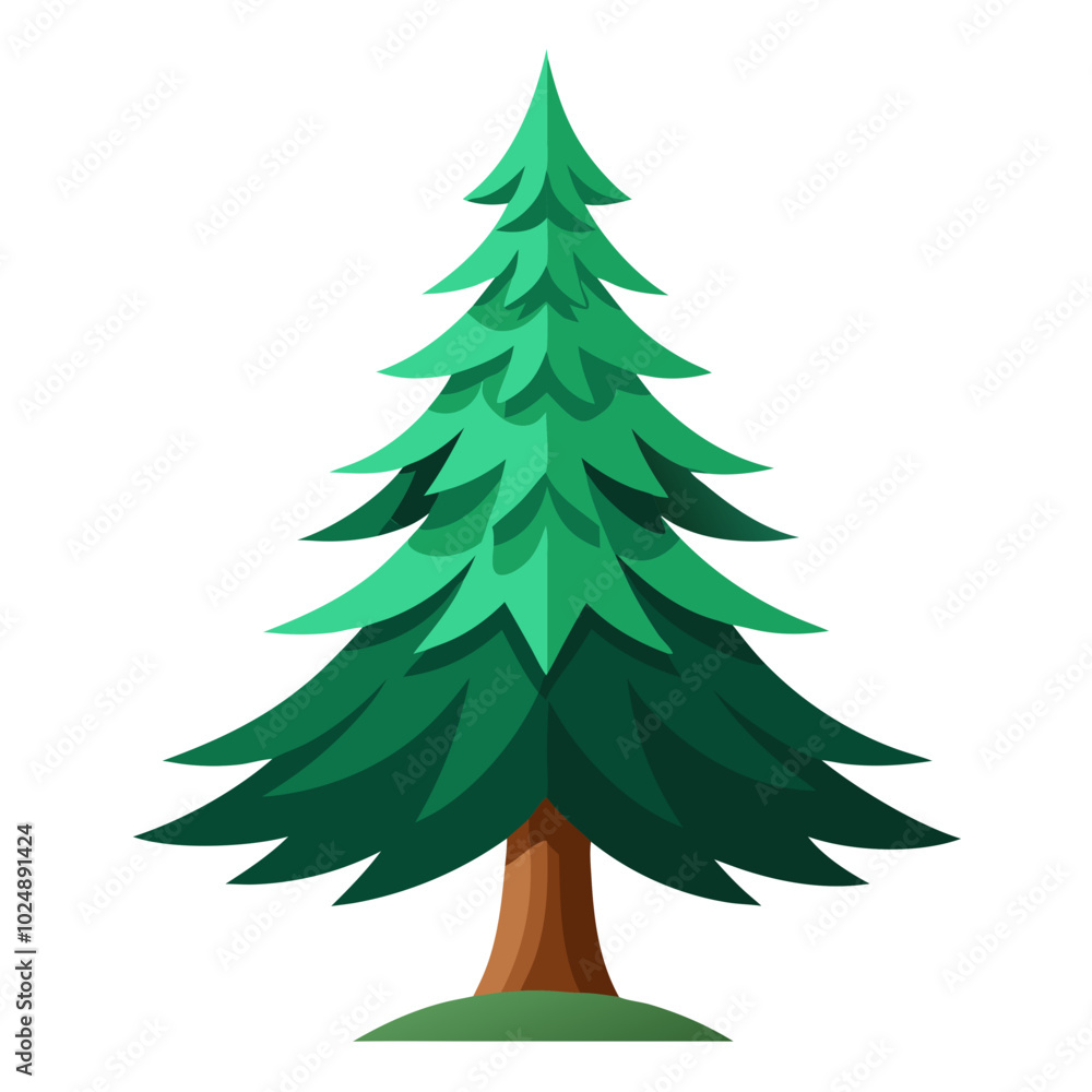 christmas tree vector with a Tree Bandel and singel tree with a Butty full christmas tree vector with a Tree Bandel and singel tree with a Butty full