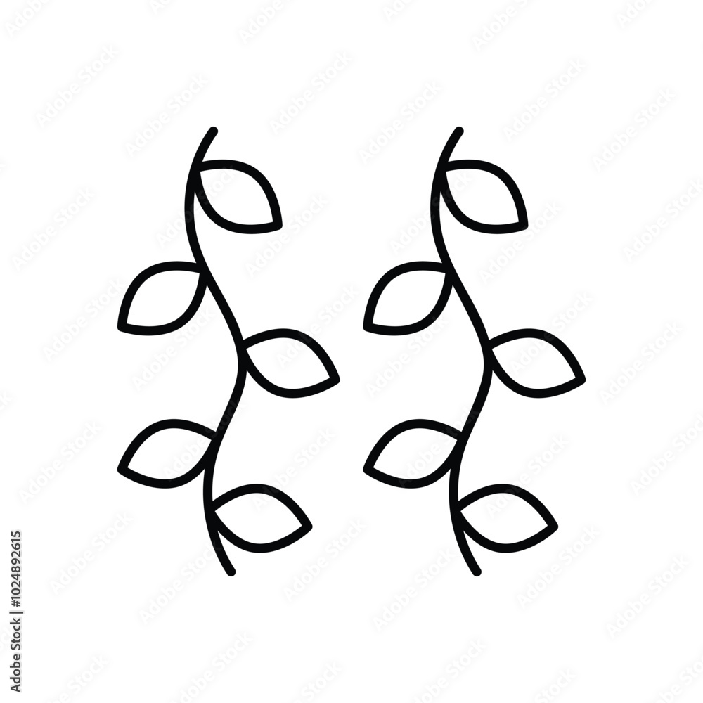 Vine vector icons stock illustration Vine vector icons stock illustration