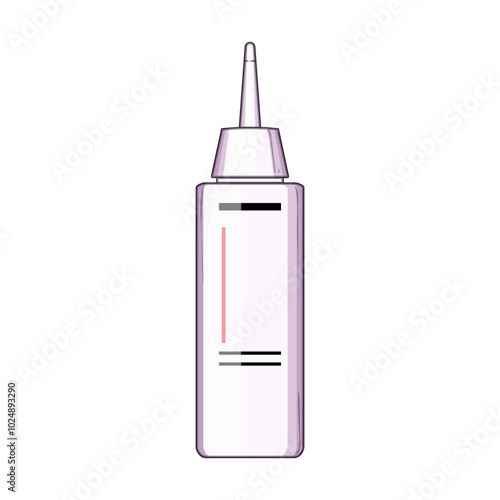 smooth hair serum cartoon. repair strengthen, hydrate growth, moisture volume smooth hair serum sign. isolated symbol vector illustration