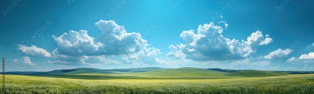 Field of grass with a sky background Field of grass with a sky background