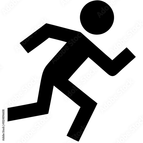  Running Silhouette for Fitness and Sports Design Projects
