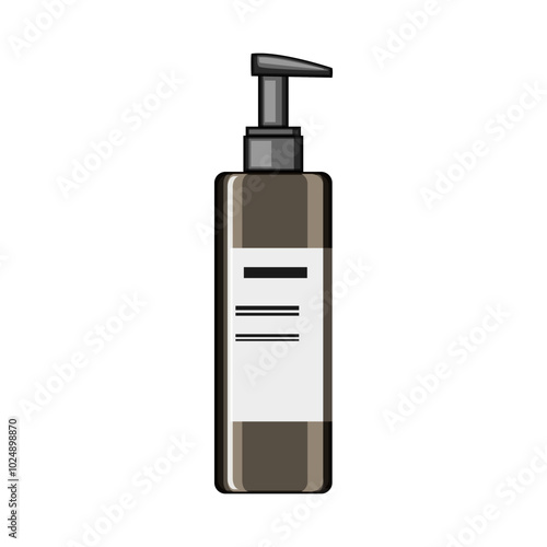 silk hair serum cartoon. gloss revive, protect softness, texture luster silk hair serum sign. isolated symbol vector illustration