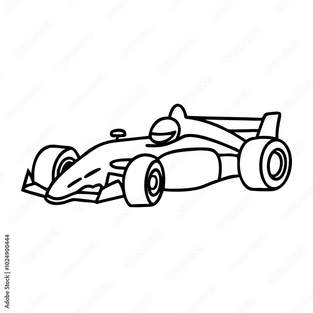 Vector Illustration of Formula One Race Car Design for Automotive Concepts Vector Illustration of Formula One Race Car Design for Automotive Concepts