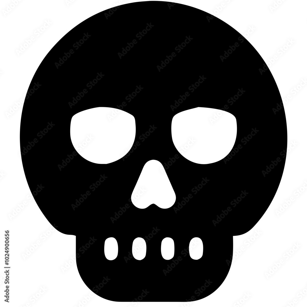 Vector Skull for Halloween and Gothic Designs Vector Skull for Halloween and Gothic Designs