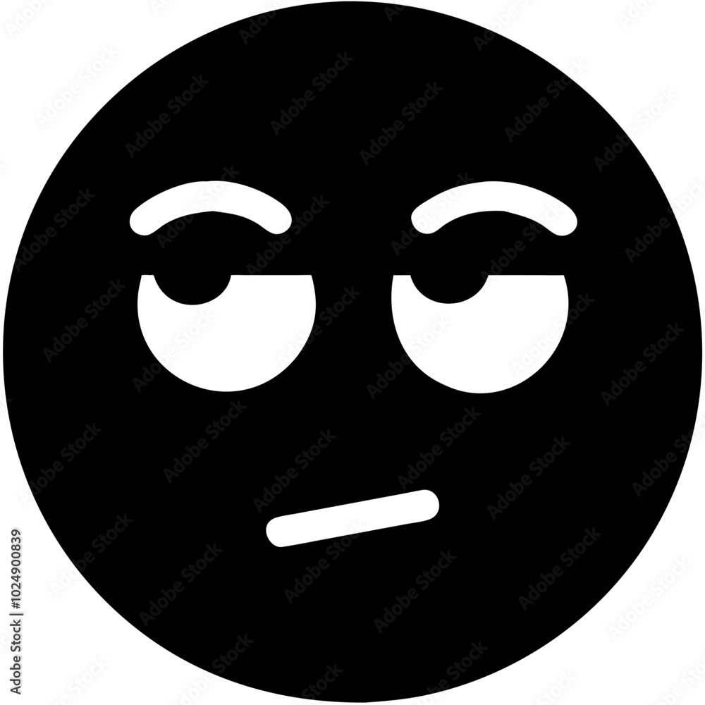 Expressionless Face Emoji Vector Representing Indifference and Unamusement Expressionless Face Emoji Vector Representing Indifference and Unamusement